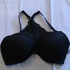 34DD pink black bra